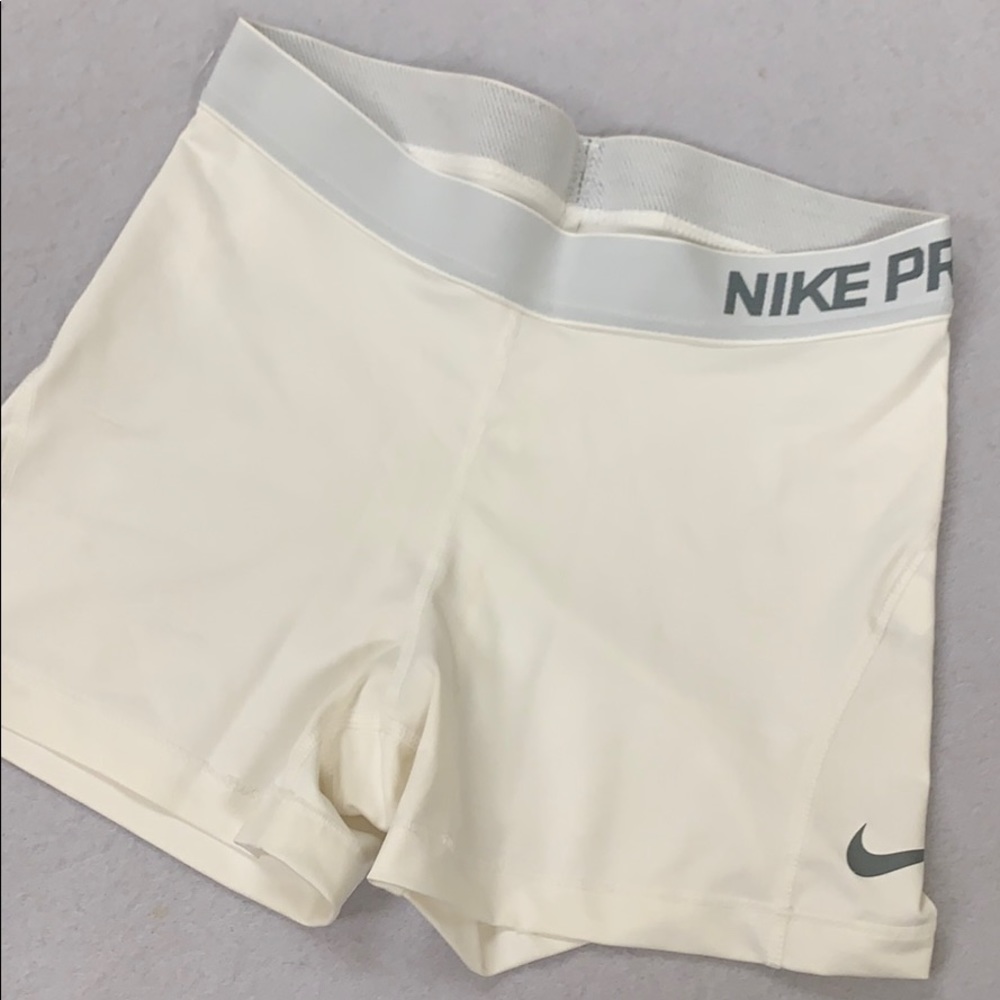 White Nike Dri Fit Shorts